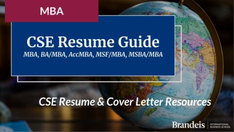 MBA CSE Resume Guide