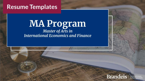 CSE Templates: MA Program