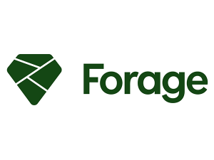 Forage logo white background