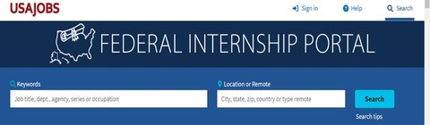 USAJobs Federal Internship Portal