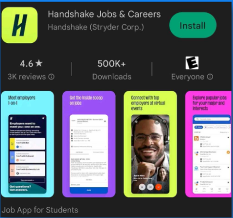 Handshake Mobile App and Employer Check-In
