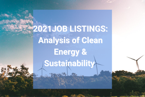 2021 Analysis of Clean Energy & Sustainability Job Listings