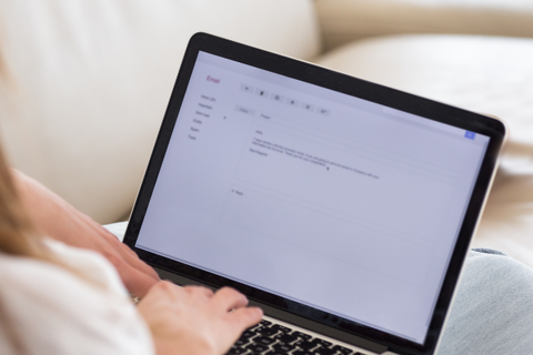 someone working on an application on their computer