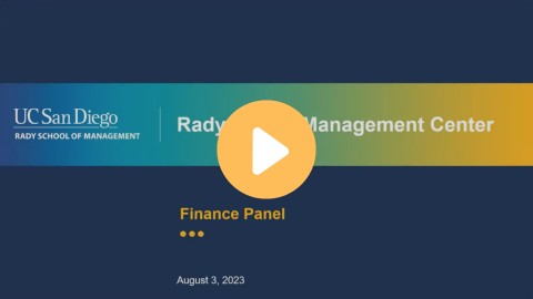 FT MBA 2023 Summer Series #3: Finance Panel
