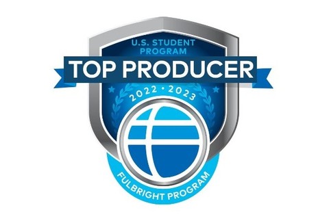 U.S. Student Program Top Producer 2022 - 2023 Fulbright Program Badge