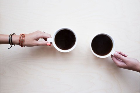 two cups of coffee