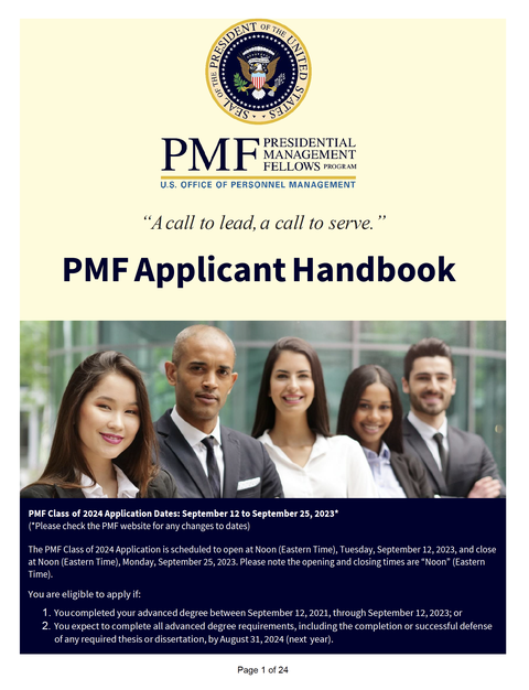 2024 PMF Application Handbook