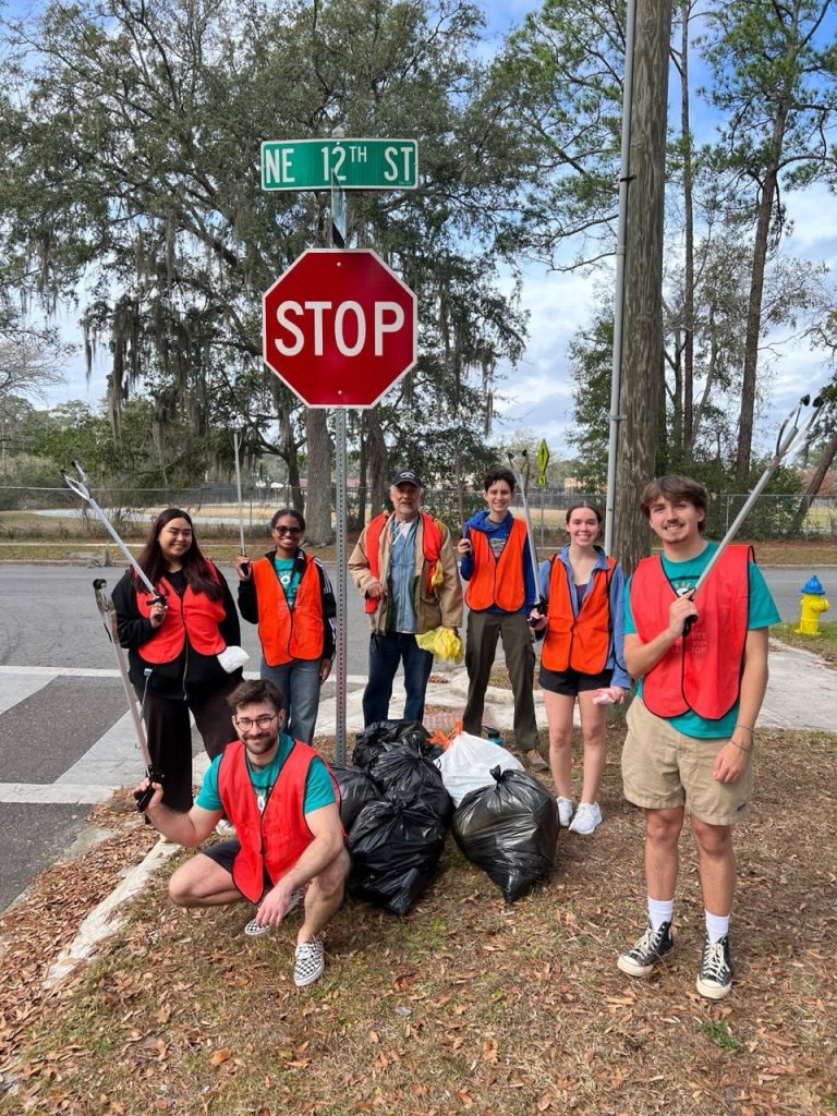 A photo of Makana's internship experience with her peers.