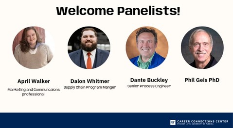 Panelists' photos.