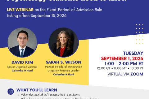 Navigating the New F-1 Rule for International CP Students