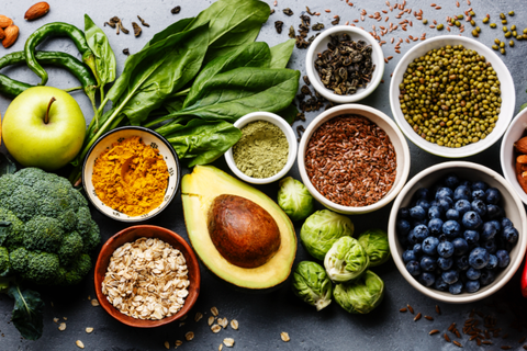 Assortment of food ingredients and spices
