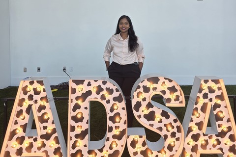 Savitha attending the ADSA Conference.