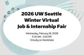 UW Seattle 2026 Virtual Winter Job & Internship Fair (Info for Students)