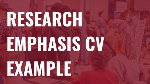 Research Emphasis CV EXAMPLE II (STEM & Pre-Health)