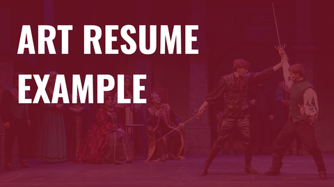 Art Resume Example