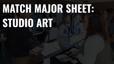 Match Major Sheet: Studio Art