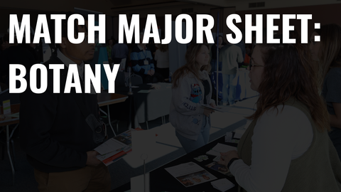Match Major Sheet: Botany