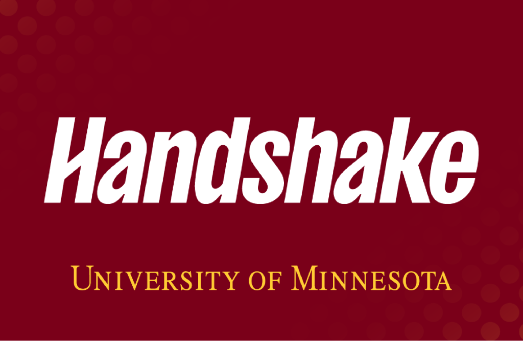 Preview of web tile that is part of the UMN branded Handshake marketing materials
