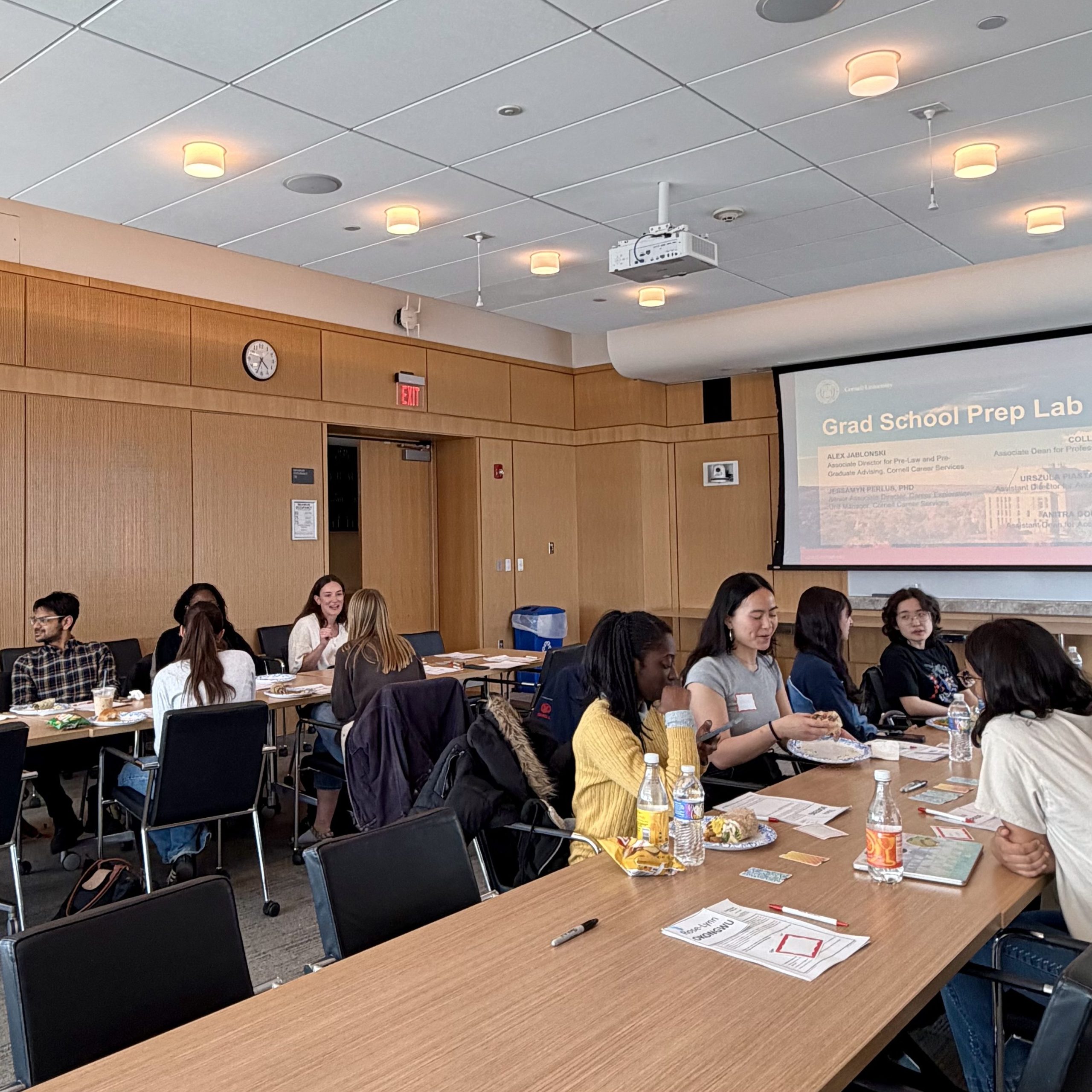 Students attend a workshop
