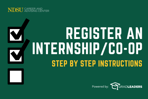 Internship/Co-op Registration: Step by Step Instructions