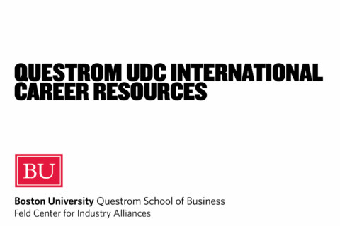 Questrom UDC International Career Resources