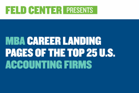 MBA Career Landing Pages of the Top 25 U.S. Accounting Firms