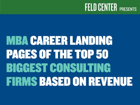 MBA Top 25 Best Consulting Firms to Work For