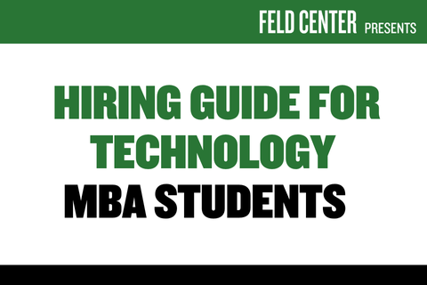 Getting Hired in Tech – MBA