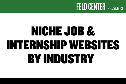 Niche Job & Internship Websites by Industry