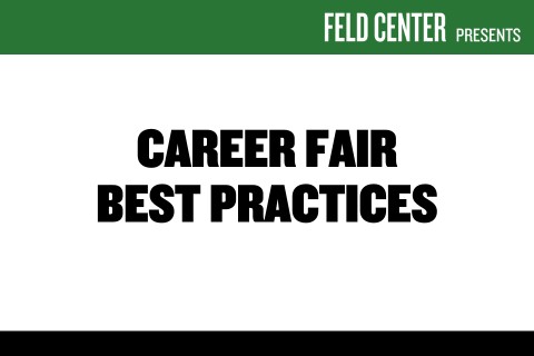 Career Fair Best Practices