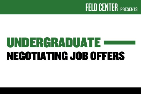 How to Negotiate Job Offers