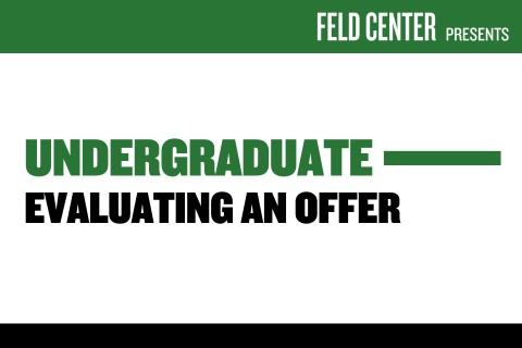 How to Evaluate an offer