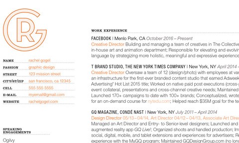 Designing a Resume for Creatives