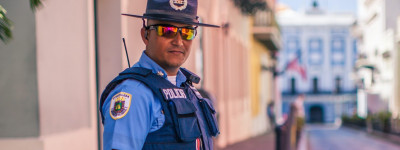 man wearing police uniform