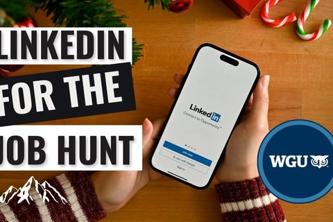 LinkedIn log-in on a phone.