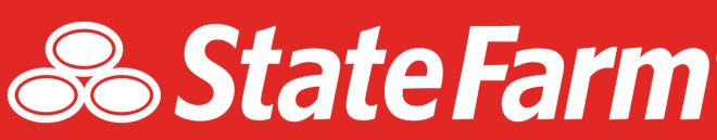 State Farm logo with red background