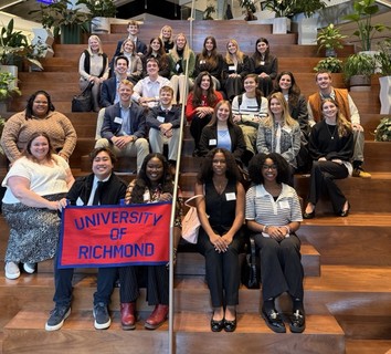 Group of University of Richmond students in New York