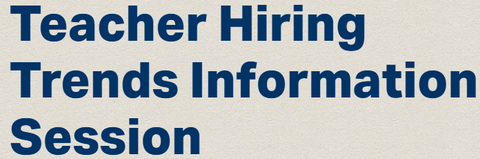 NYC Public Schools Teacher Hiring Trends Webinar