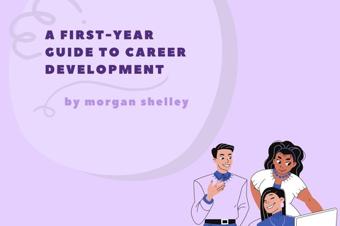 A purple image with the text