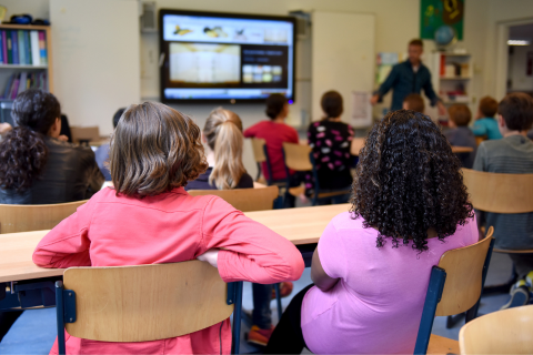 children in classroom