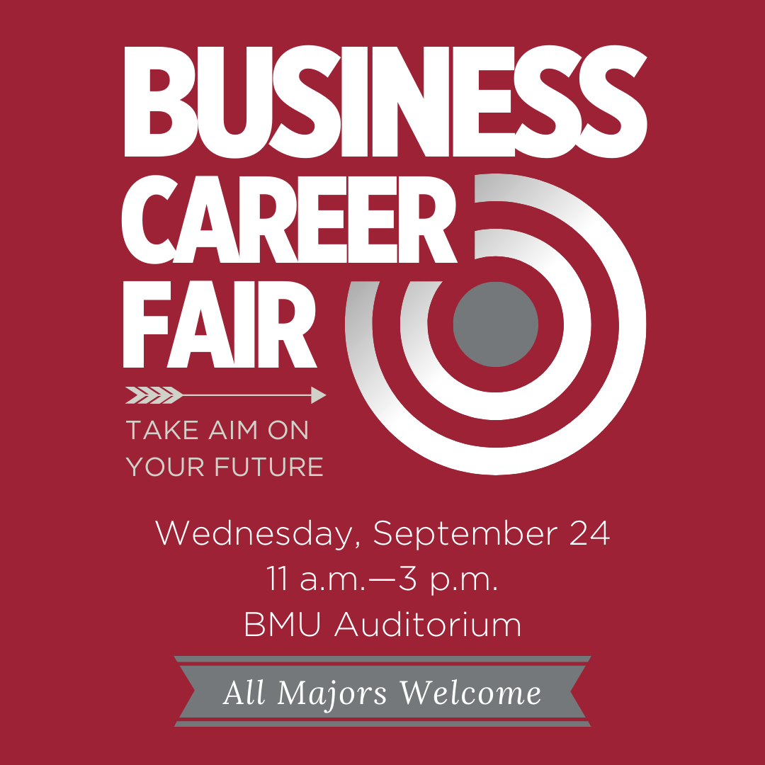 Business Career Fair
Wednesday, September 24, 2025, 11am-3pm