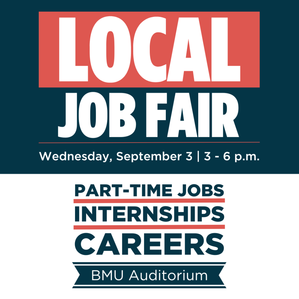 Local Job Fair
Wednesday, September 3, 2025, 3-6pm