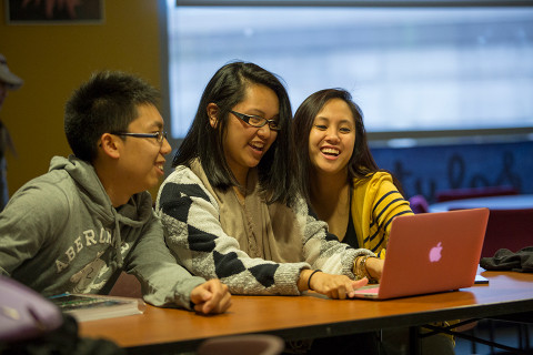 Students at the UConn Asian American Cultural Center