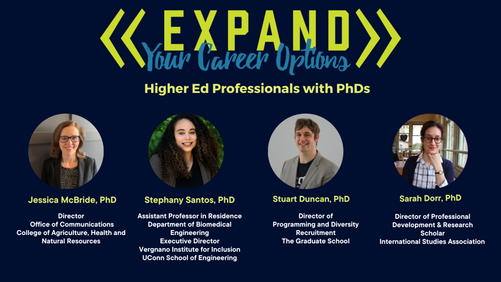 Expand Your Career Options Event - Higher Ed Professionals with PhDs