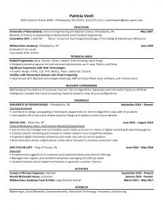 Resumes and CVs – Center for Student Experience and Talent