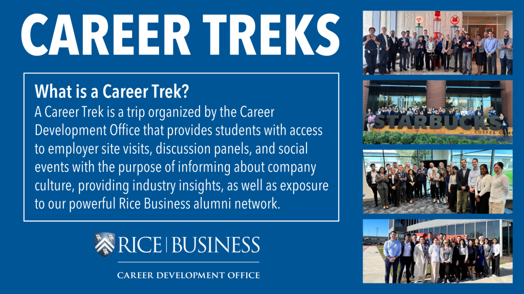 Career Treks Career Development Office Rice Business